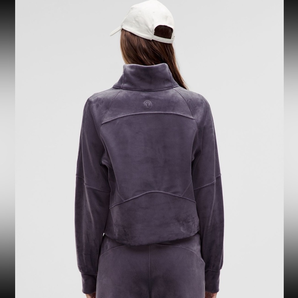 Lululemon Scuba oversized funnel neck sweater. Nightfall.Purple/Gray tone.M/L - Picture 3 of 16